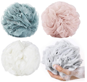 SHOWAY Large Bath Shower Sponge Pouf Loofahs